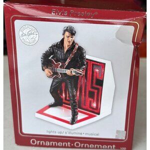 2008 Heirloom Elvis Presley "Blue Suede Shoes" Christmas Musical Ornament (READ)
